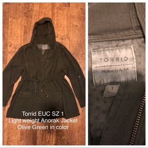Torrid Anorak Jacket
